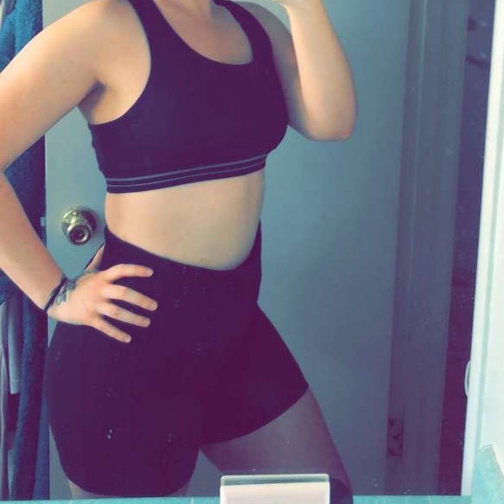 Black biker shorts